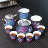 MULTIPOTENT Cloisonné Ceramic Kung Fu Tea Set