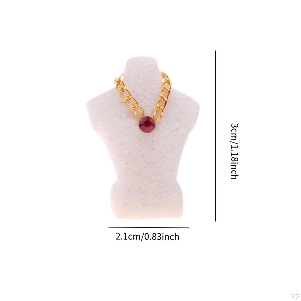 1/12 Dollhouse Necklace Display Stand, Simulation Bedroom, Mini Stand