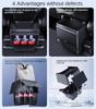 Rear Seat Floor Storage Box For Tesla Model Y 2017-2025 Rear Seat Storage Box Trash Tray Middle Storage Car Interior Accessories