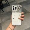 Light luxury jelly IMD half diamond for iphone17promax aurora white mobile phone case Apple 16 premium sense 15