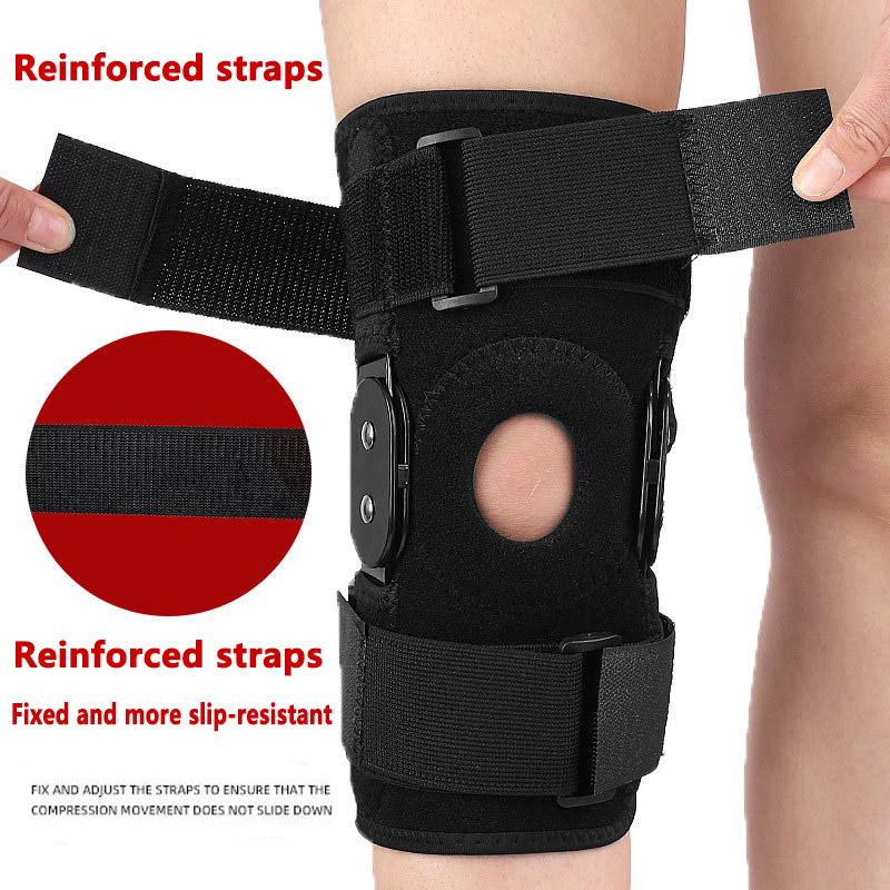 1PC Adjustable Hinged Knee Brace Knee Support Wrap for Patella Meniscus Tear Patellar Tendon Support Pain Relief Strains Sprains