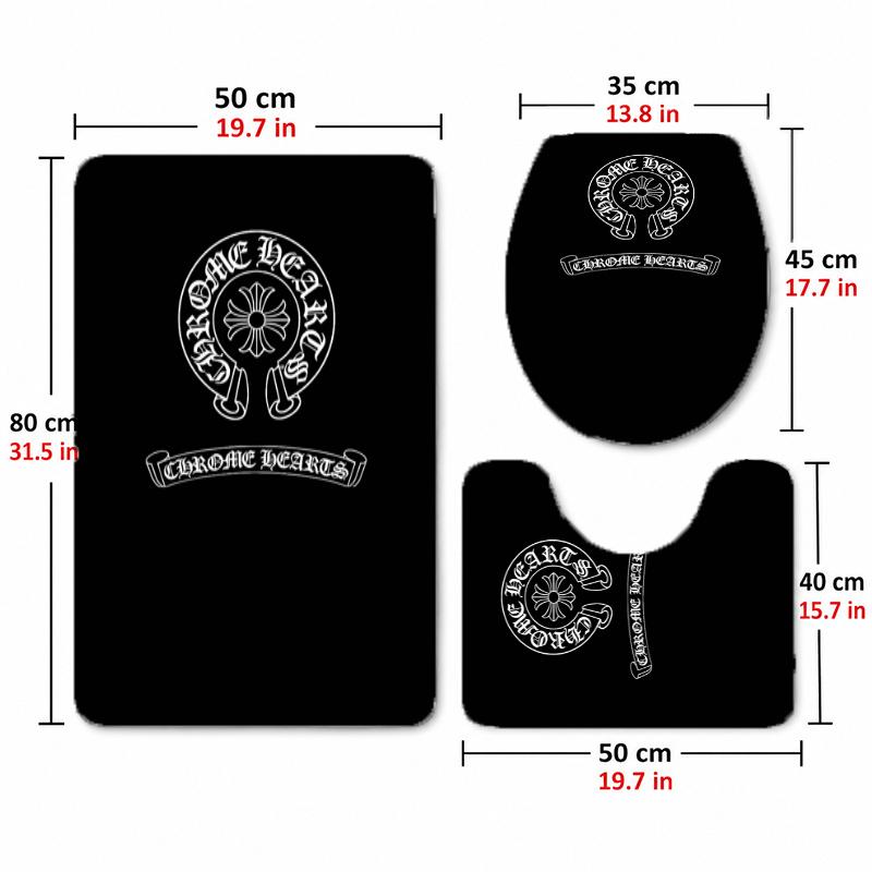 Fashion Brands (1) Flannel Toilet 3 Piece Set Soft Bathroom Toilet Seat Cover Non-Slip Bath Rug Home Bathroom Decor