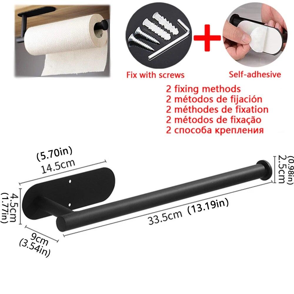 Kitchen paper towel holder / napkin holder, adhesive hook, toilet paper holder, cabinet and bathroom accessories