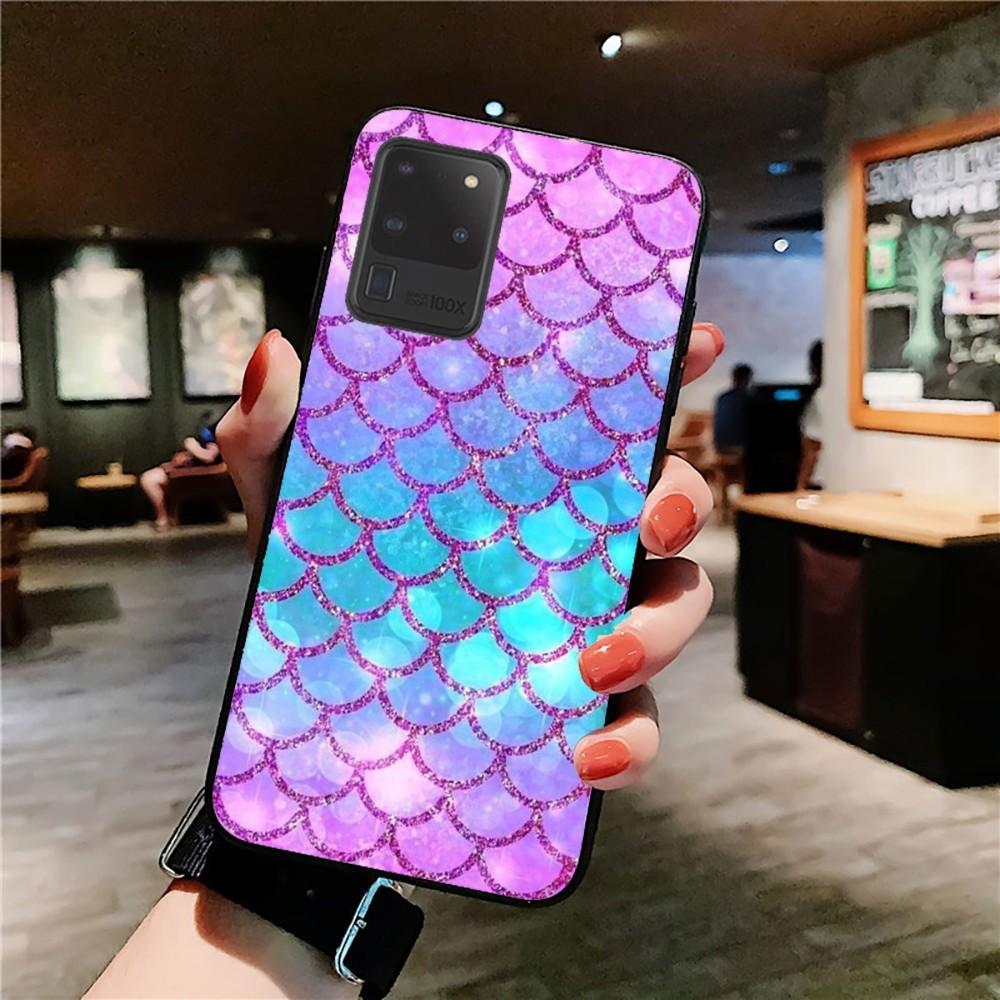

Mermaid Scale Phone Case For Samsung S 9 10 20 21 22 23 30 23 24 Plus Lite Ultra FE S10lite Fundas Samsung S20 Plus 5G