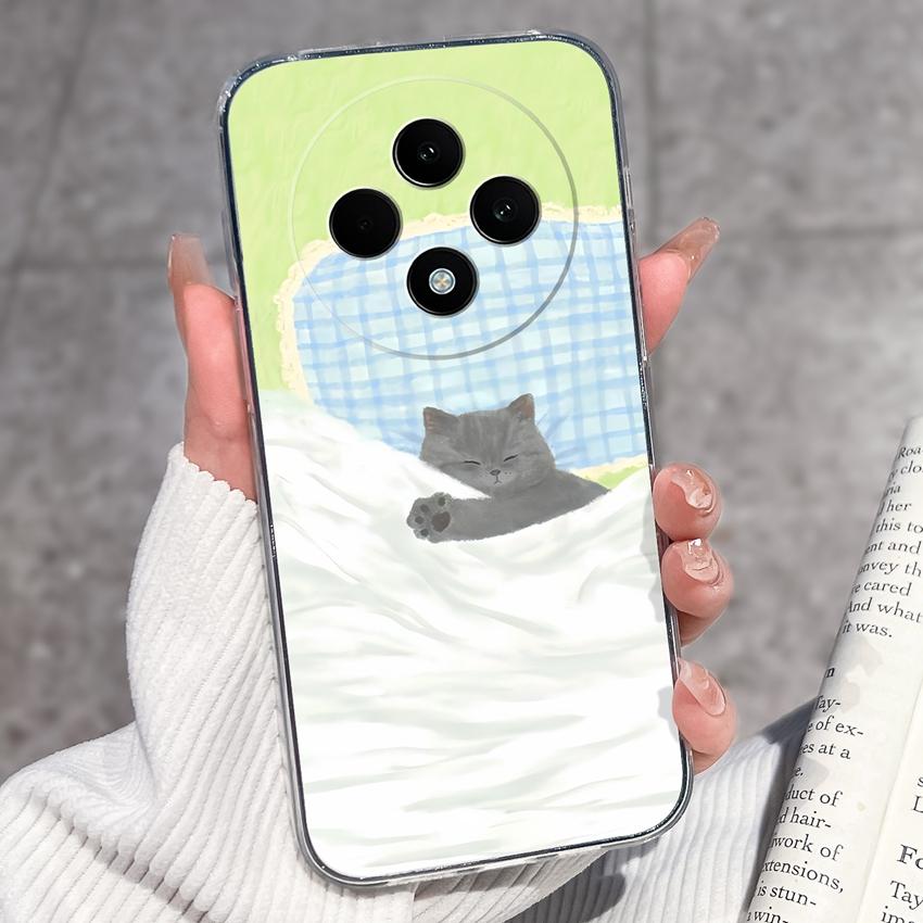 For OPPO F27 F29 F21 F19 F17 F11 Pro F15 F7X Phone Cover Cute Panda Piggy Patterns Transparent Ultra Thin TPU Premium Protection Case For OPPO Housing