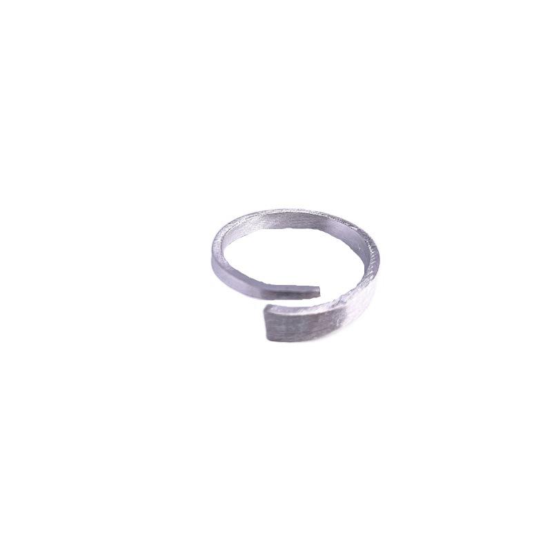 Su Chuang S925 Sterling Silver Brushed Korean Style Women's Open Index Finger Ring