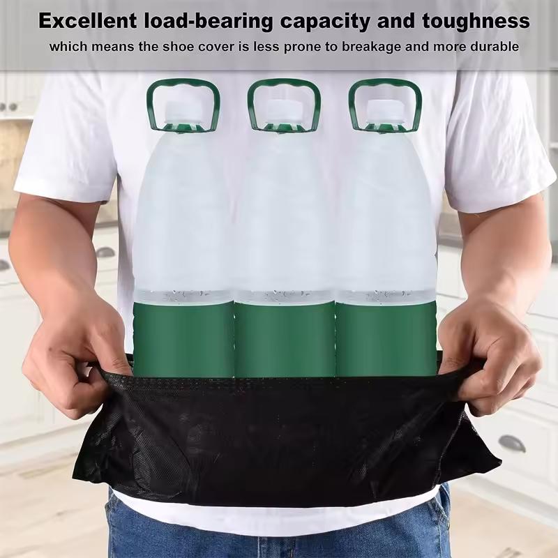 100Count Disposable Boot Shoe Covers Foot Booties Shoe Coverings Non Slip Shoe & Boot Covers for Indoor Outdoor Home Workplace