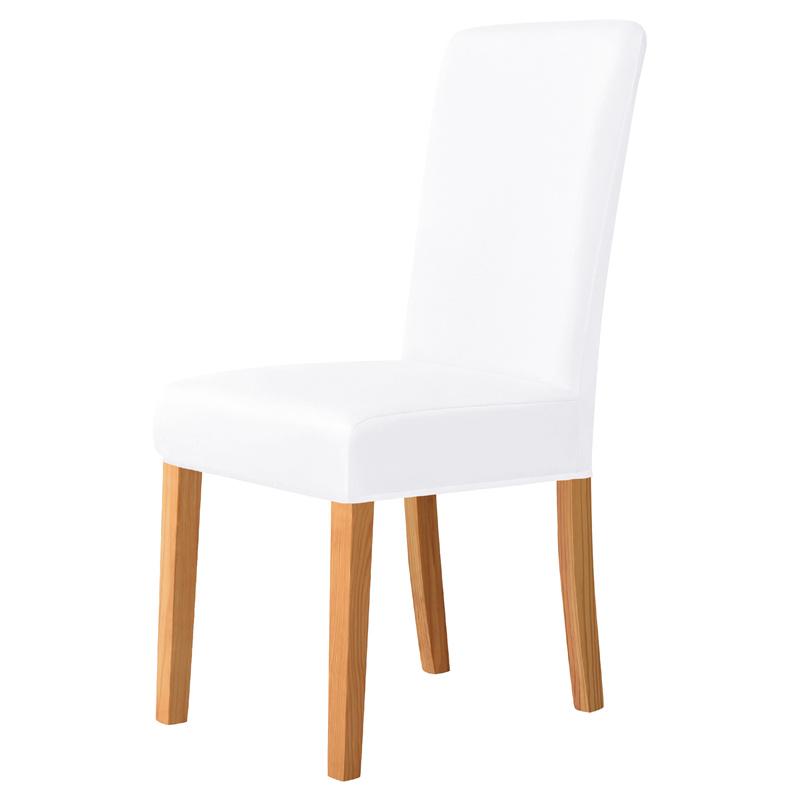 1/4 stuks Effen Kleur Eetkamerstoelhoezen Antislip Stofdichte Stoelhoezen Vier Seizoenen Universeel Stoelzitkussen voor Feest 1pc Chair Cover