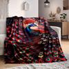 1pc Peacock Feather Print Blanket Lightweight Blanket Throw Blanket For Sofa, Bed, Travel, Camping, Livingroom, Office, Couch, Chair Yy251010107