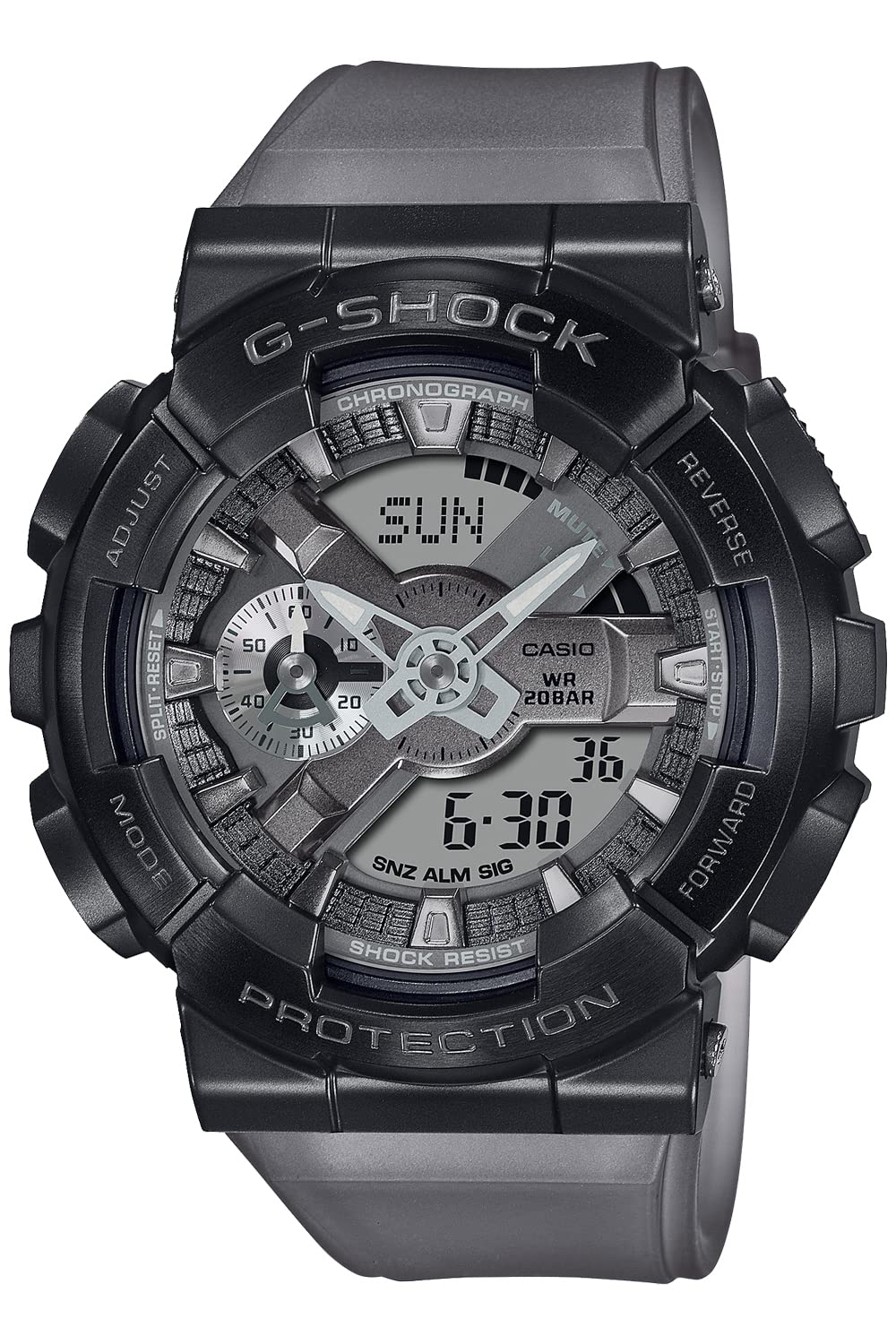 

Casio Металлические часы СЕРИИ MIDNIGHT FOG Черные часы G-Shock GM-110MF-1AJF Мужские