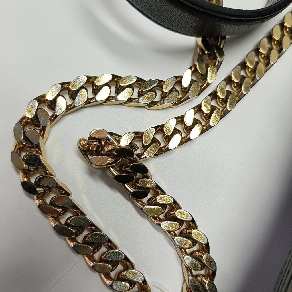 [Pre-Owned] Lola TB Logo Quilted Metal Chain Lambskin Crossbody Shoulder Bag - Very Good #X8AUFV