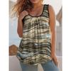 Summer Women's Sleeveless Vest Creative Personality Color Printing Comfortable Soft Oversized Fashionable Versatile Vest