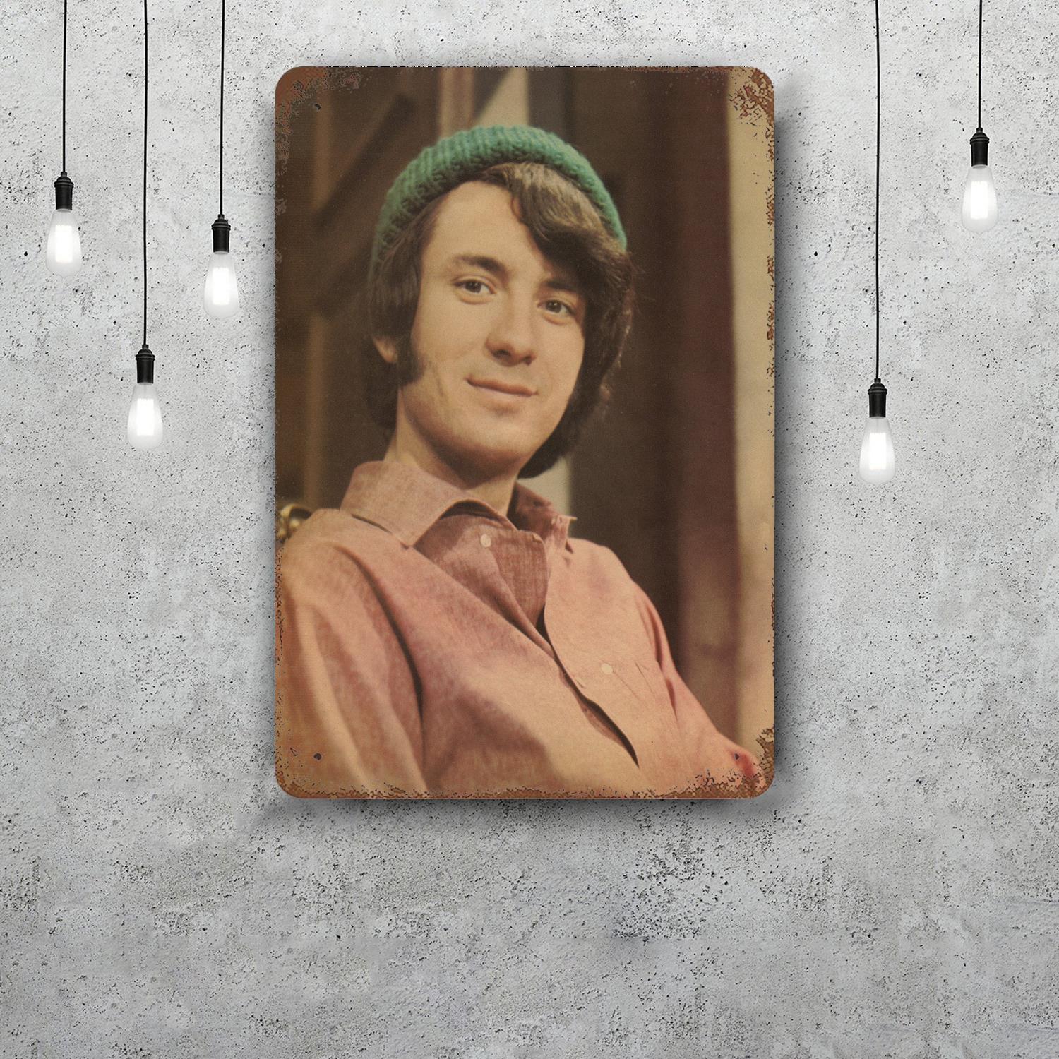 

Michael Nesmith Classic Poster Rusty Metal Plaque Retro Decorative Plate Bar Man Cave Garage Club Metal Sign Wall Decoration 20x30cm（7.8x11.8inch）