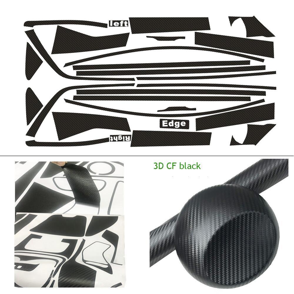 For Ford Edge 2015-2018 SUV Window Chrome Delete Blackout ABC Pillars Glossy Black Stickers