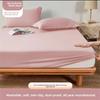 Summer Washed Cotton Fitted Sheet Set, All-around Wrap Mattress Cover, Baby Friendly Single Bed Sheet Mattress Protector