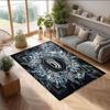Juventus FC bedruckter Flanell-Teppich rutschfest weicher Polyester-Bodenbelag Indoor-Dekormatte für Schlafzimmer Wohnzimmer Sofa