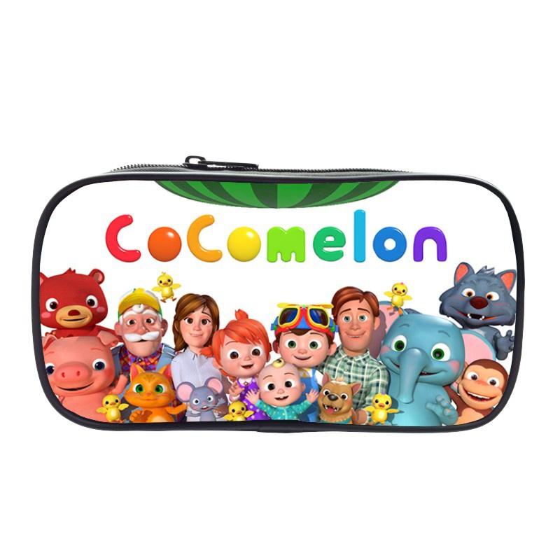 Cocomelon Pencil Box Large Capacity Storage Bag Ideal For Students And Kids
