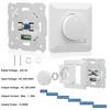Rotary Dimmer Switch for 5-300W Dimmable LED, CFL and Incandescent Light Bulbs Flush-Mounted Light Switch with White Cover Plate