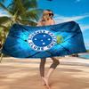Fc Emblem Printed Microfiber Beach Towel, Soft And Absorbent, Quick-Dry, Ideal for Summer Travel, Beach Essential, Swimming Pool