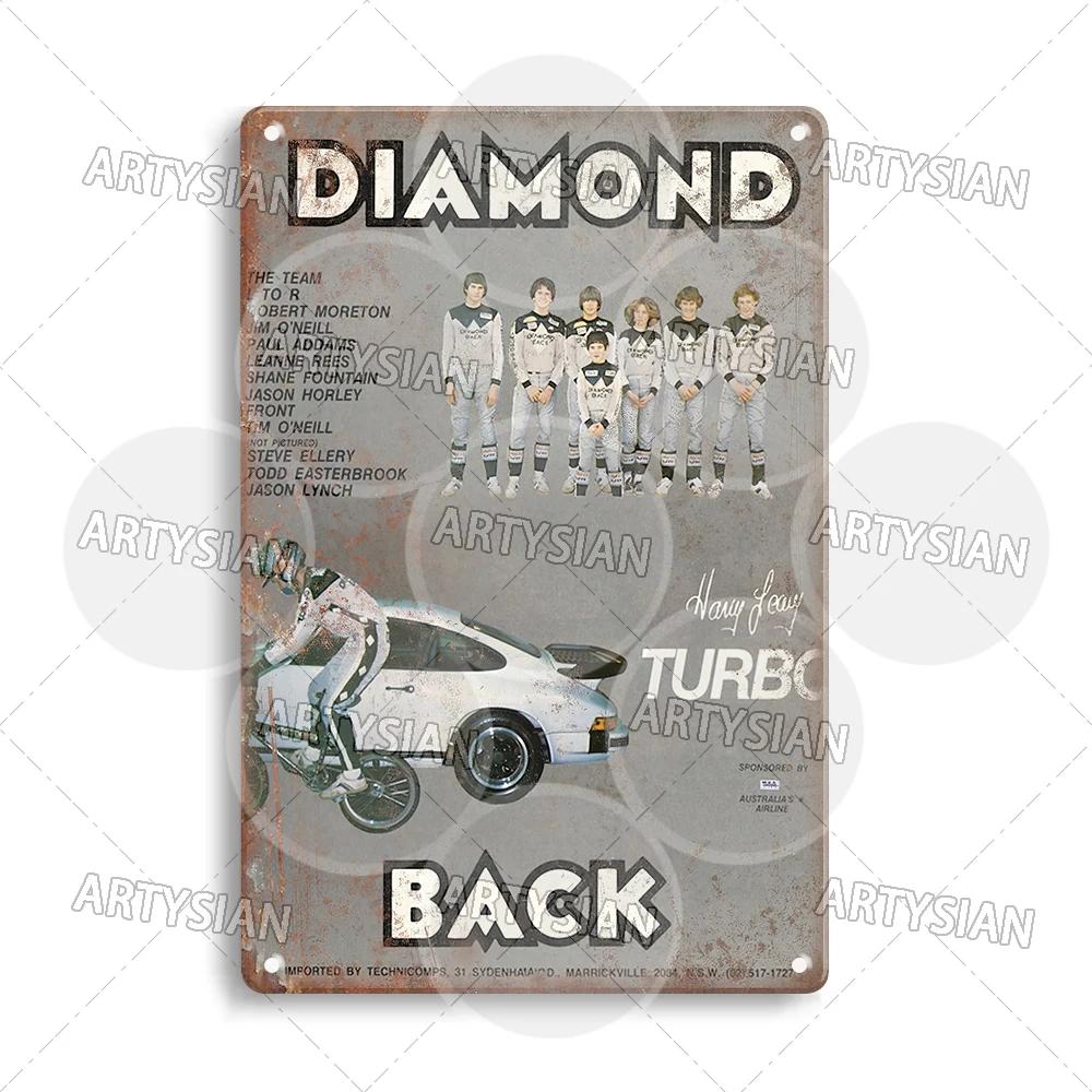 Vintage BMX Bike Metal Sign Bicycle Motocross Plaque Racing ACS TUF Pedals Procraft Kuwahara Raleigh Mongoose Dyno Diamond Back
