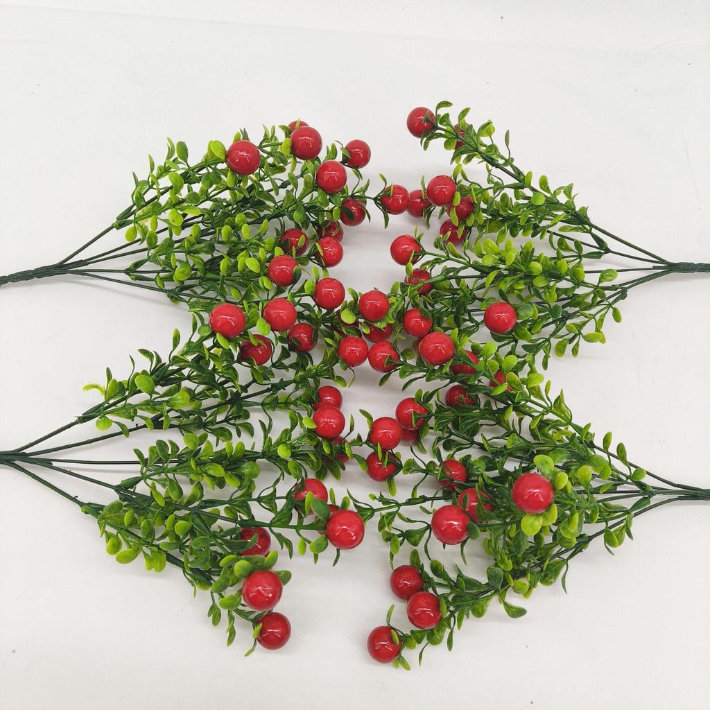 1PC Fortune Fruit Simulation Flower Fugui Fruit Ornament Plastic Flower Foam Berry Kumquat Eucalyptus Home Furnishings