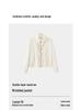 Semir Women's Autumn Textured Ruffle Trim Curved Sleeve Jacket