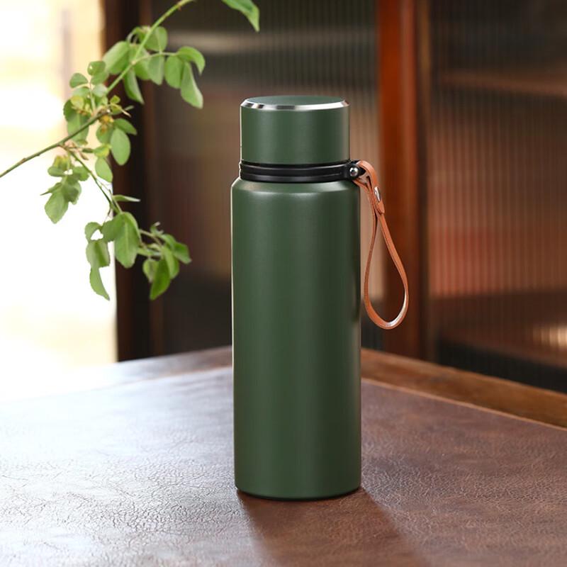 Large Capacity Military Green Camouflage Insulated Bottle