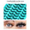 20 Pairs Of Fried False Eyelashes Multi-Layer Dense Cross High Imitation Mink Eyelashes