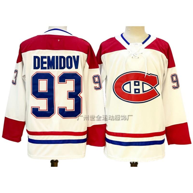 Mens Vintage Ice Hockey Jersey With Embroidered Number 14 Suzuki Caufield NHL Style Cotton Blend Team Uniform