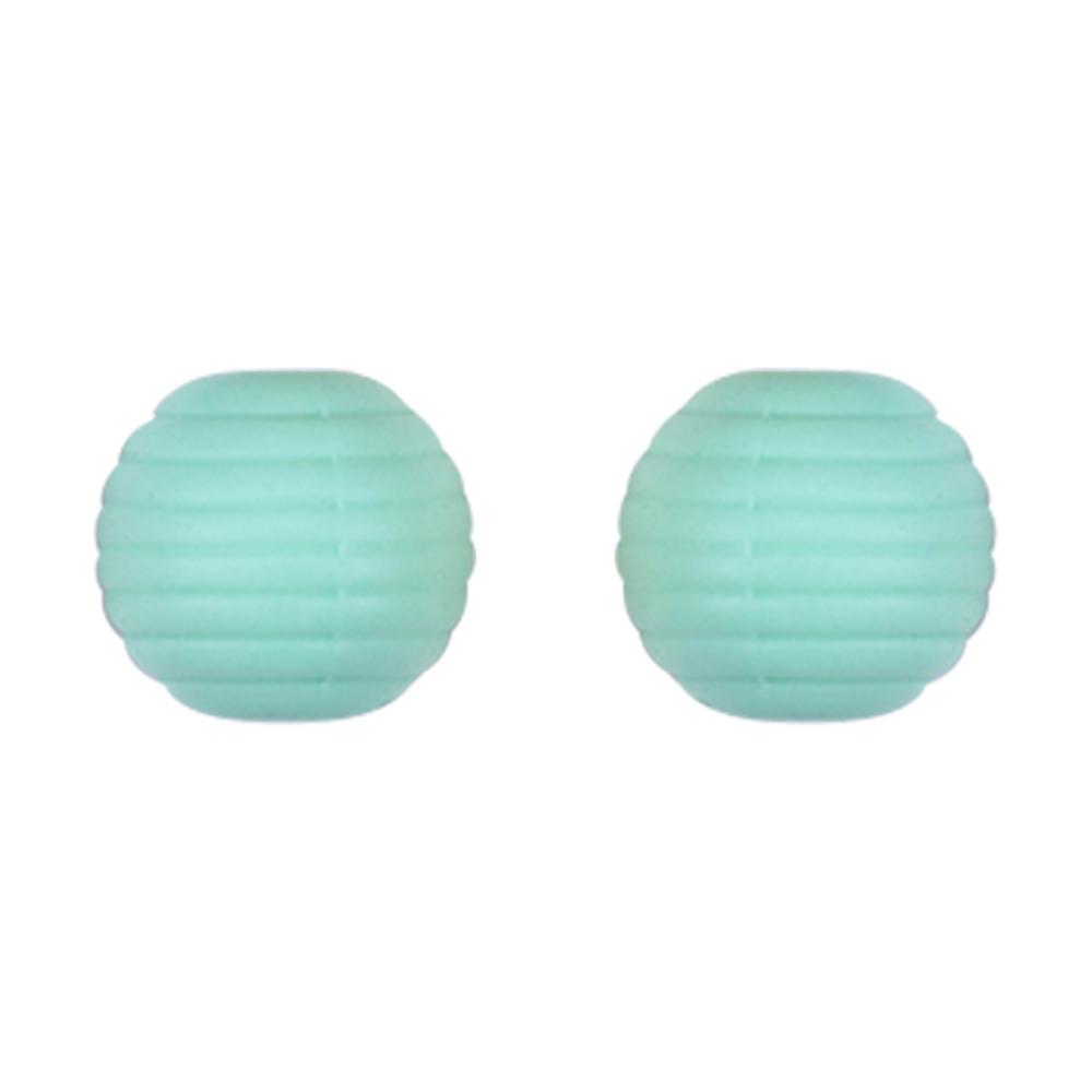 Kovict 25Pcs Threaded Silicone Beads 15mm Round Beehive Spiral Beads DIY Bracelet Necklace Accessories For Jewelry Marking