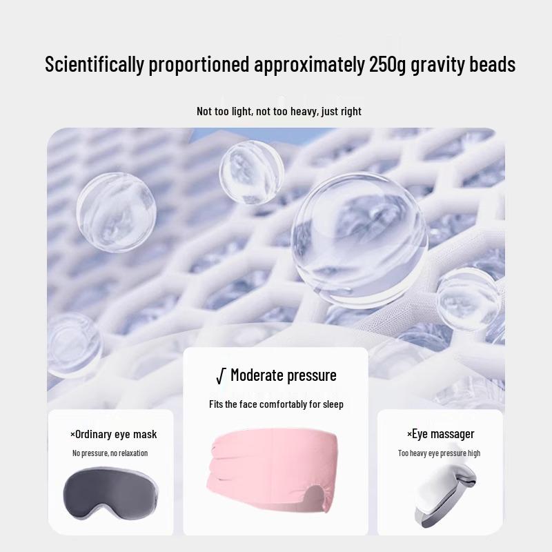 Schwerkraft Mikrodruck Verdunkelungs-Augenmaske für Schlaf und Müdigkeitslinderung - Ideal für Männer und Frauen.