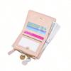 Fashion new Korean version cute embroidered women simple short change multi-functional wallet