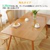 Yueboa Transparent Tablecloth, 60x140cm, 1.5mm Thick PVC Table Mat, Clear Vinyl, Odorless PVC Desk Mat, Table Cover, Shrink-Free, Waterproof, Stain-Re