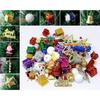 (30 Pcs) Multicolor  Christmas Decorations with Bells Candy Sticks Stars Gift Boxes and Santa Ornaments Christmas Tree Decoration Items