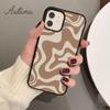 Liquid Swirl Abstract Neutral Blue Grey Phone Case for iPhone 11 12 13 14 Pro Max Mini XR XS SE 2020 6S 7 8 Plus Galaxy S21 S22