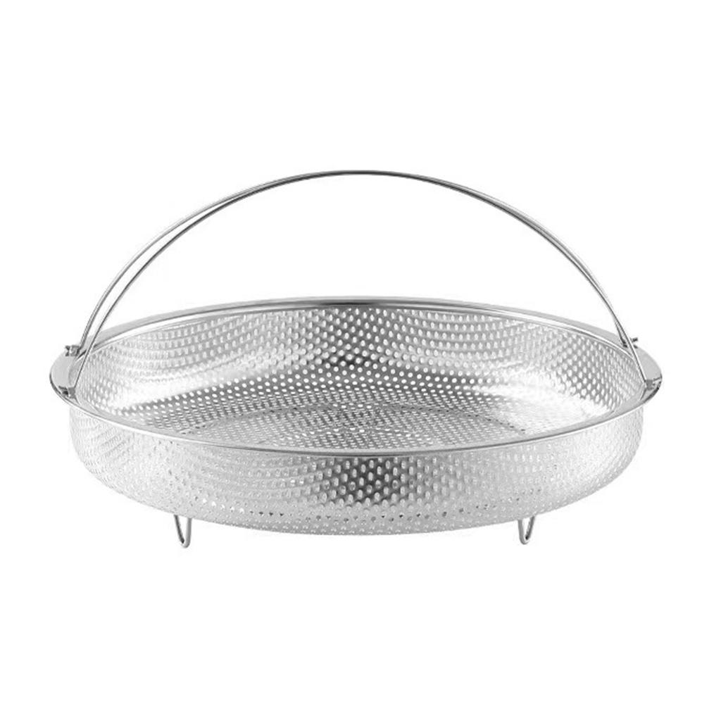 Multi-function Stainless Steel Steaming Tray Drain Basket Large Capacity Veggie Drain Basket For Home Use