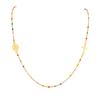 Sideway St. Collana con Croce di San Benedetto e Vergine Maria per Donna, Catena Satellite con Perline in Acciaio Inossidabile Smaltato, Gioiello Religioso