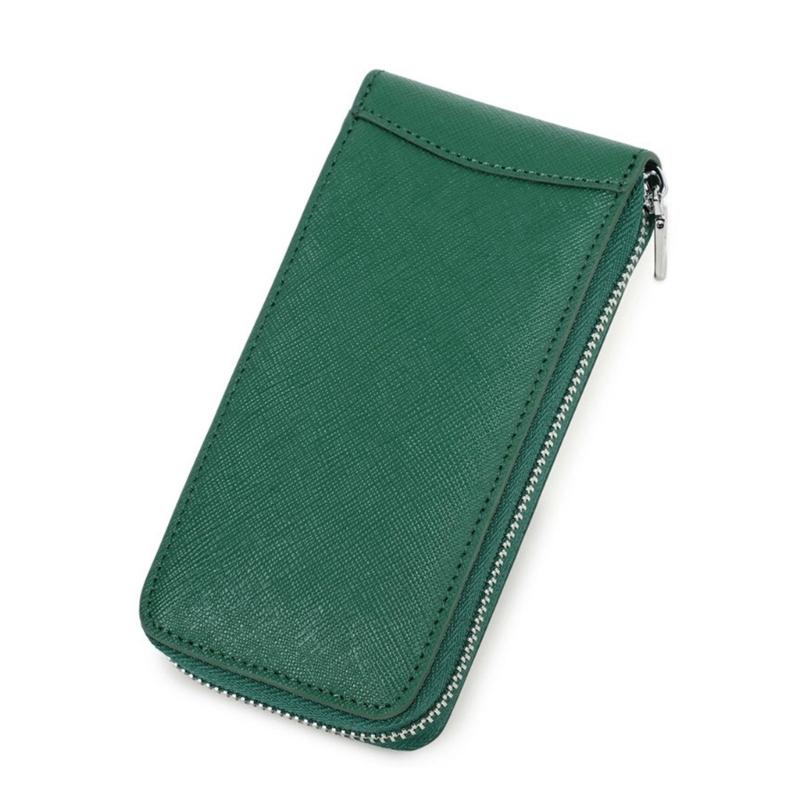 

Multifuntional Watch Organizers Watch Storage Bag Watch Showcase Watch Holder Leather Texture for Home or Travel Use зелений