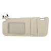 Motoforti Car Sun Visor Assembly for Toyota Camry Plastic with Glass Blocks Part Number 2007-2011, Fabric, Beige, Sunlight, 74320-06780-E0