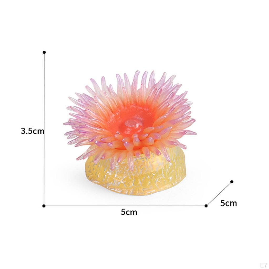 Aquarium Sea Anemone Figures Educational Toys Marine Life Models for Gifts