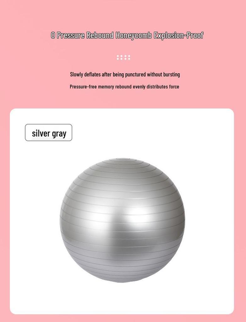 65cm Thickened PVC Yoga Ball for Fitness and Sports