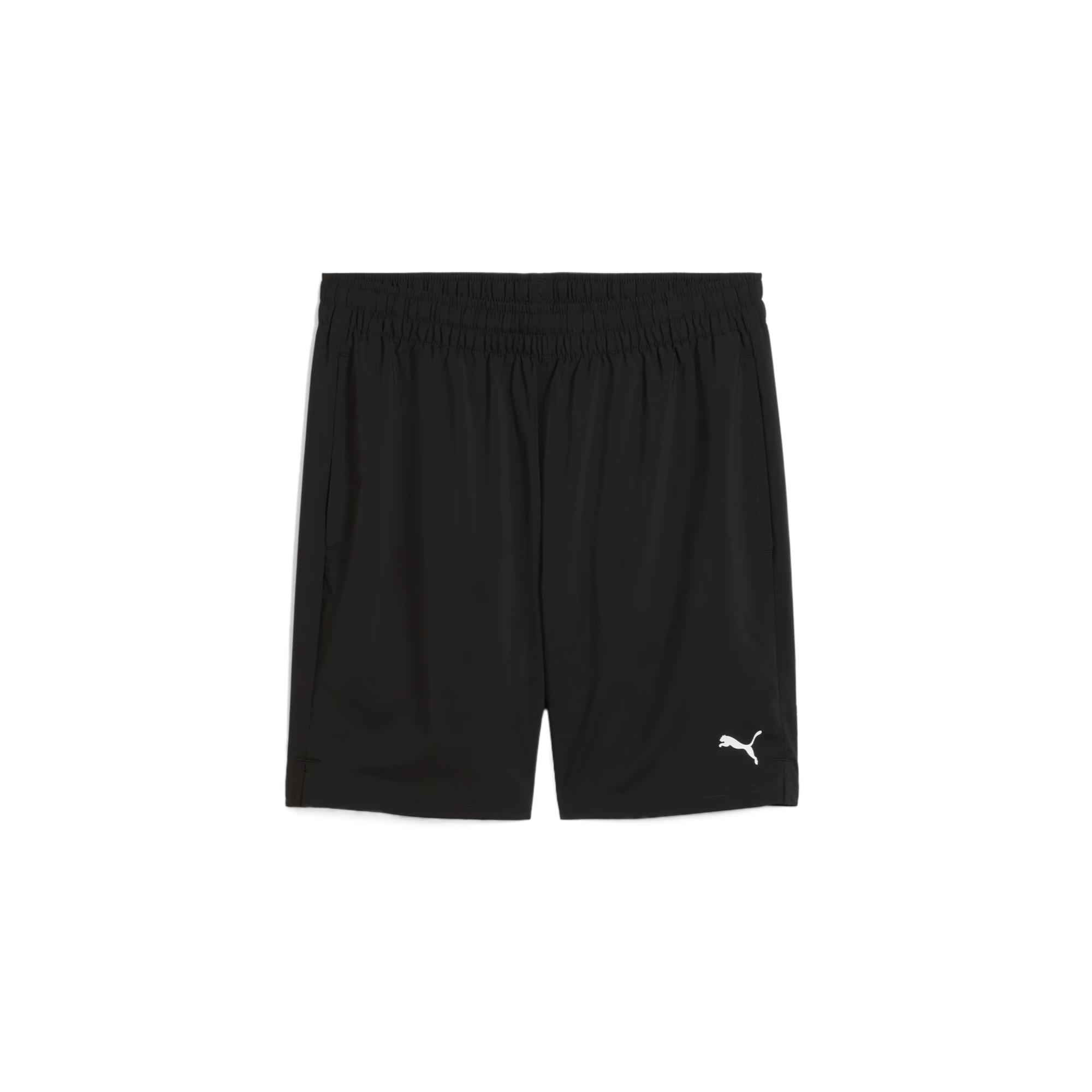 Puma Essentials Elastic Waist Solid Color Comfortable Five-Point Casual Shorts Men shorts Black 525910-01 S