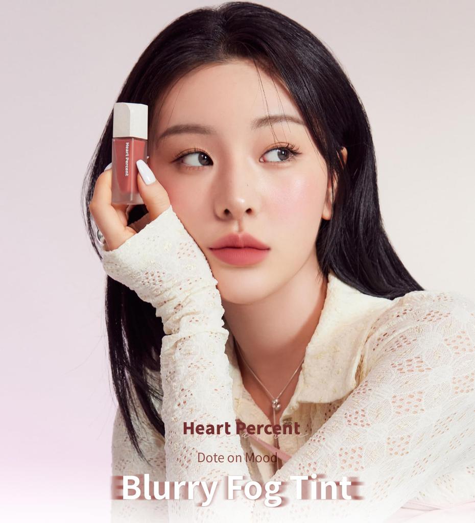 Heart Percent Dote On Mood Blurry Fog Tint Dusty Fig Dusty is a lip (#02 Pink) lightweight, easy-blurring, velvet-matte stain.