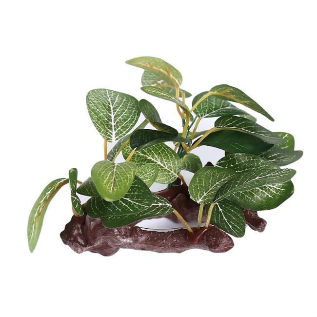 Plastic Tree Aquarium Underwater Plants Ficus Fish Tank Decorations Ornament