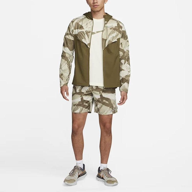 Nike Camouflage Print Casual Sports Shorts Men Shorts Green DQ4727-242