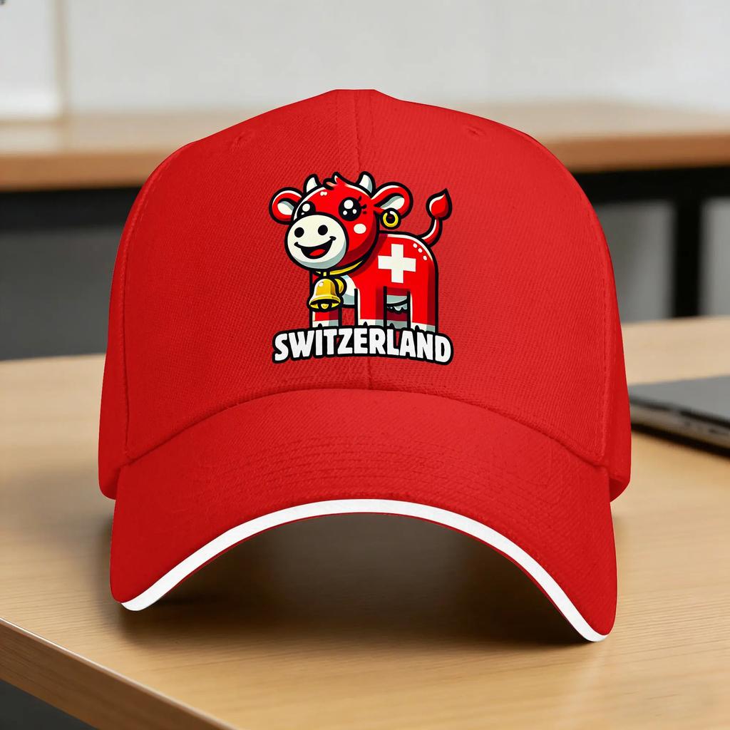 Switzerland Swiss Flag  Casual Baseball Cap Summer  Trucker Hat Adjustable Kpop Rock Cap Unisex Unisex yk Retro Baseball Caps