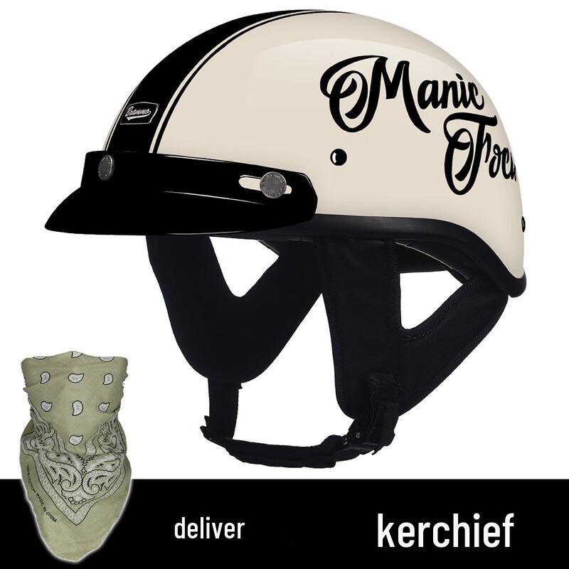 

Unisex Summer Vintage Lightweight Motorcycle Helmet M-2XL