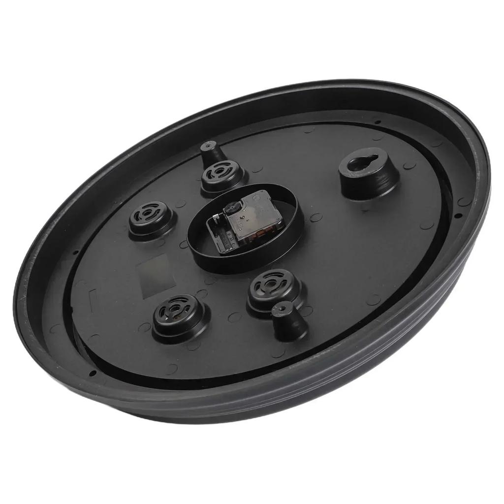 15 Inch Outdoor Wall Clock with Analog Thermometer and Hygrometer Waterproof Silent Operation Rust Proof Frame