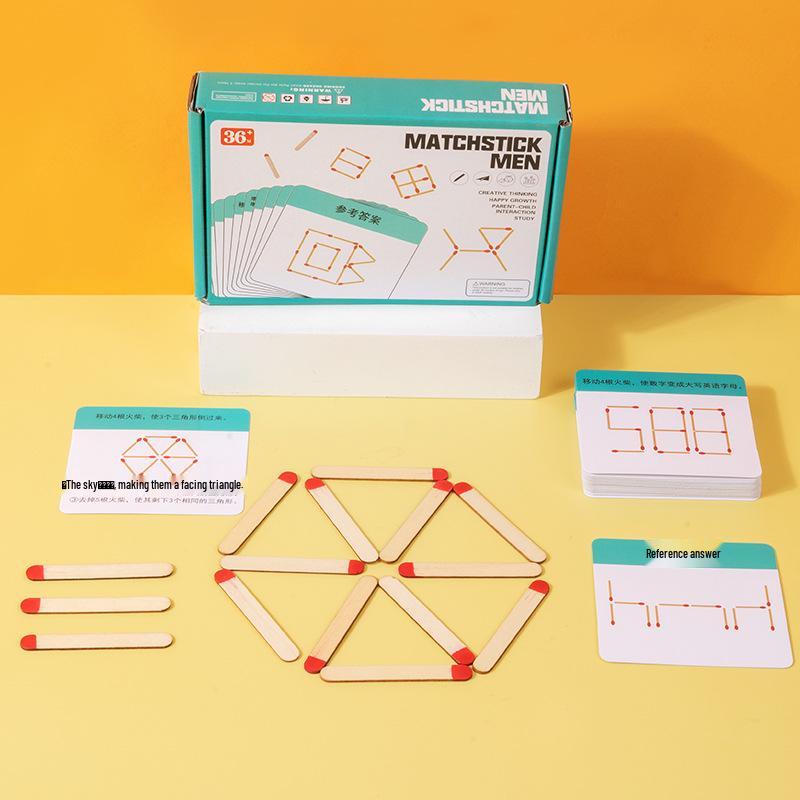 Rainbow Counting Sticks: Early Childhood Math Puzzle & Educational Wooden Toy