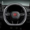 Car Steering Wheel Cover For Civic FIT Accord Prelude CRV Mugen CRZ CRX Jazz HRV Pilot Odyssey Elys Carbon Fiber Leather